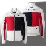 tommy hilfiger veste hiver zip 1886 blanc